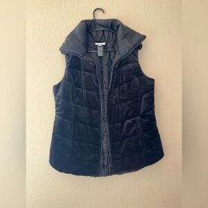Reversible Chico's Charcoal Puffer Vest